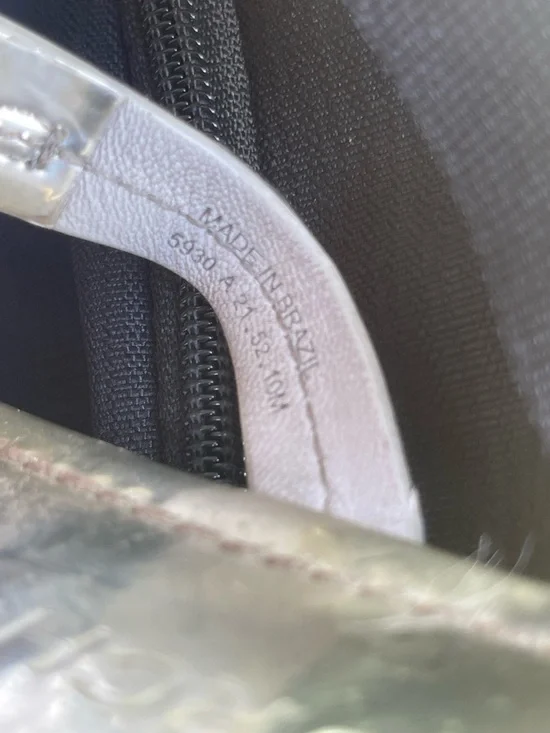 Tory Burch Silver Metallic Logo Sandals | Size 10 - Picture 4 of 4